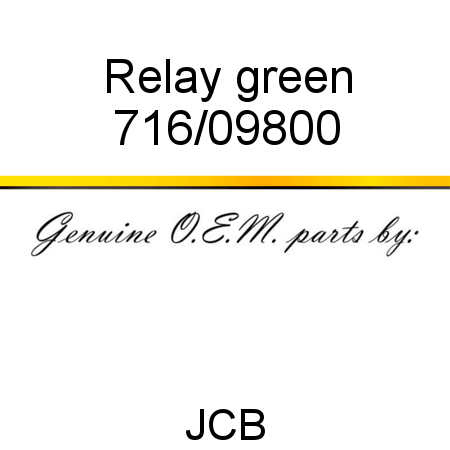 Relay, green 716/09800
