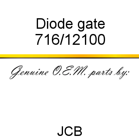 Diode, gate 716/12100