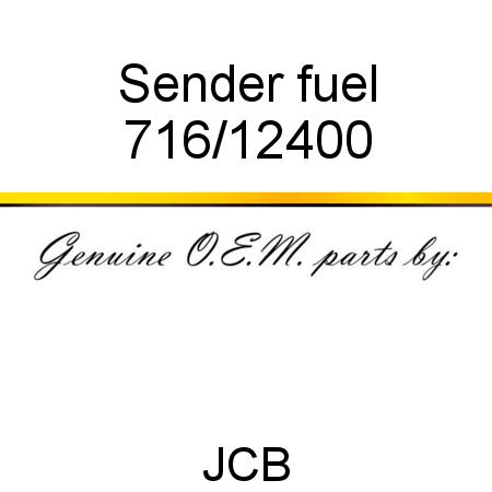 Sender, fuel 716/12400