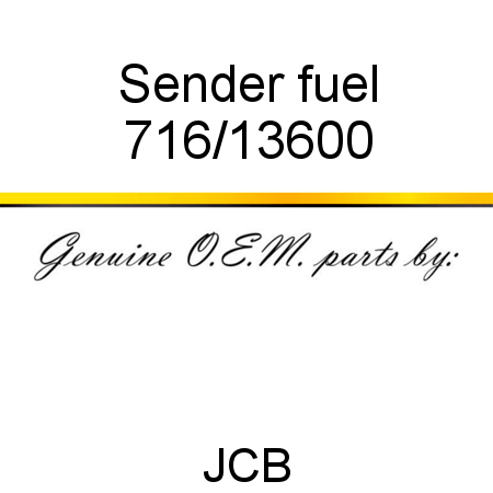 Sender, fuel 716/13600