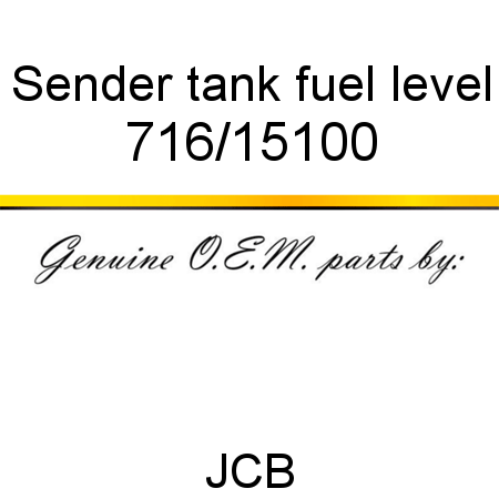 Sender, tank, fuel level 716/15100