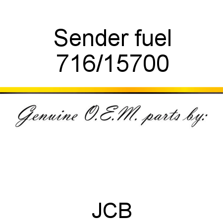 Sender, fuel 716/15700