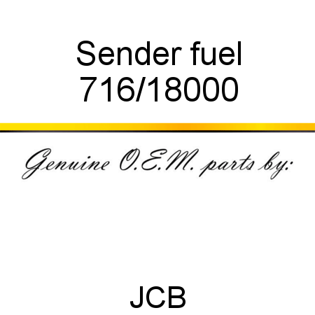 Sender, fuel 716/18000