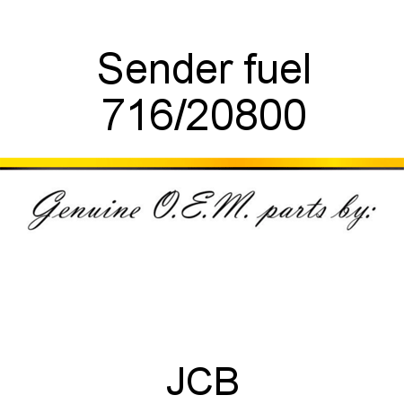 Sender, fuel 716/20800