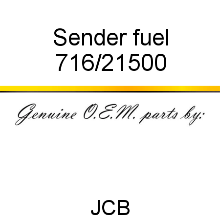 Sender, fuel 716/21500