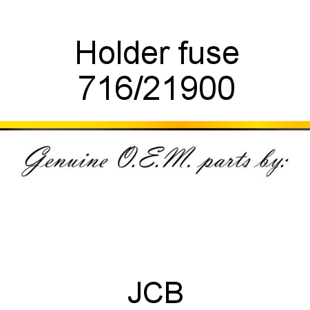 Holder, fuse 716/21900