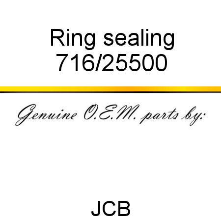 Ring, sealing 716/25500