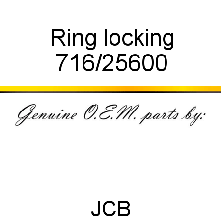 Ring, locking 716/25600