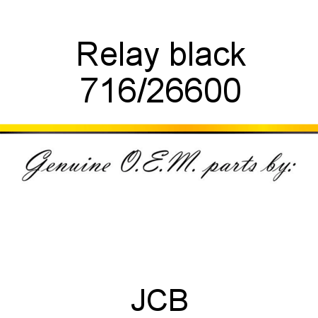 Relay, black 716/26600