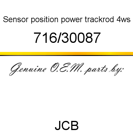 Sensor, position, power trackrod 4ws 716/30087