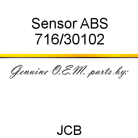 Sensor, ABS 716/30102