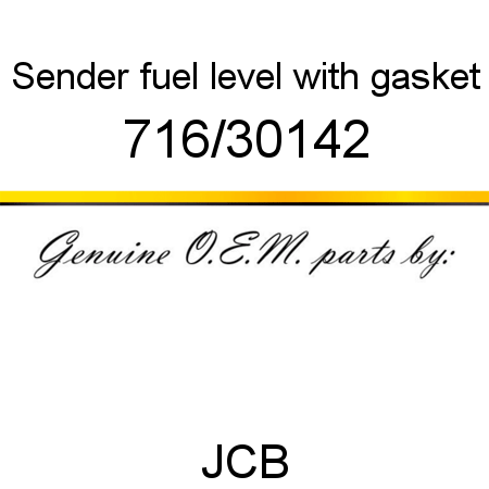 Sender, fuel level, with gasket 716/30142
