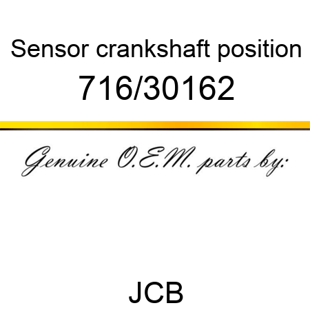 Sensor, crankshaft position 716/30162