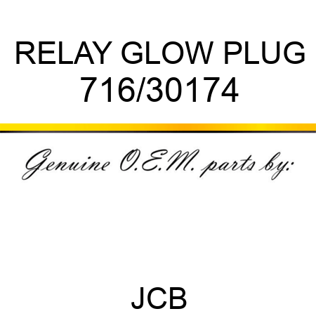 RELAY GLOW PLUG 716/30174