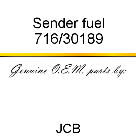 Sender, fuel 716/30189