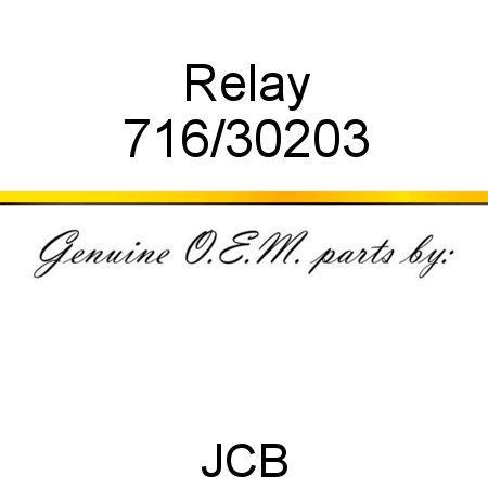 Relay 716/30203