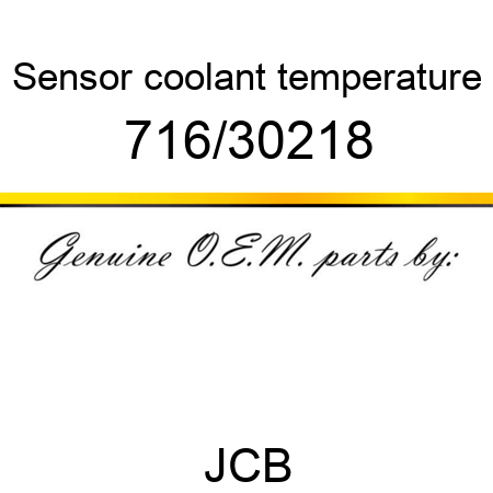 Sensor, coolant temperature 716/30218
