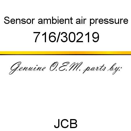 Sensor, ambient air pressure 716/30219