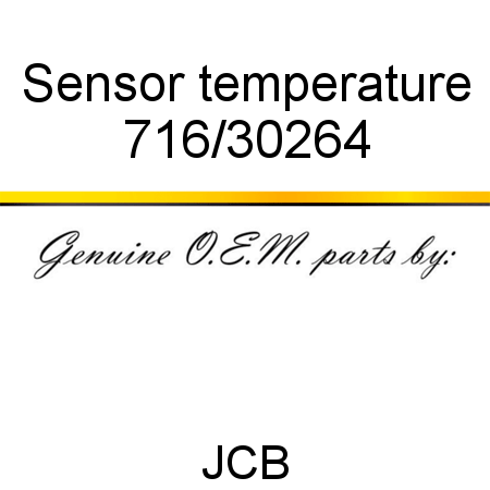 Sensor, temperature 716/30264