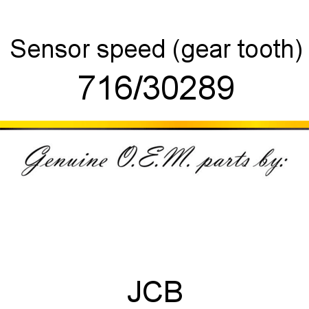 Sensor, speed (gear tooth) 716/30289