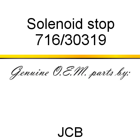 Solenoid, stop 716/30319