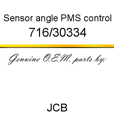 Sensor, angle PMS control 716/30334