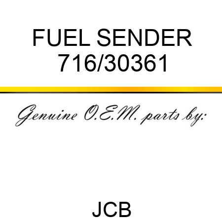 FUEL SENDER 716/30361