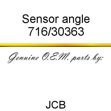 Sensor, angle 716/30363