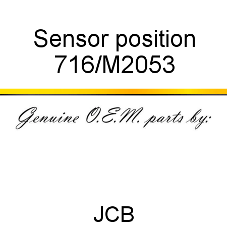 Sensor, position 716/M2053