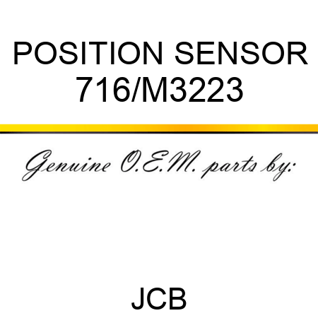 POSITION SENSOR 716/M3223