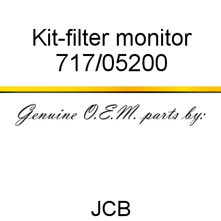 Kit-filter monitor 717/05200