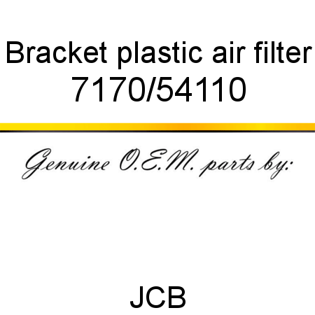 Bracket, plastic, air filter 7170/54110