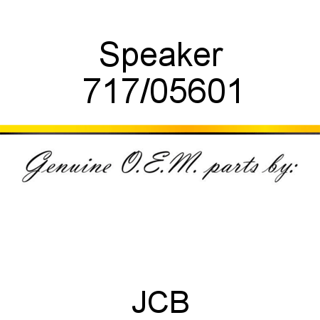 Speaker 717/05601