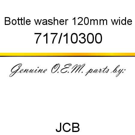 Bottle, washer, 120mm wide 717/10300