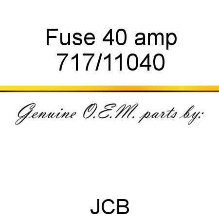 Fuse, 40 amp 717/11040