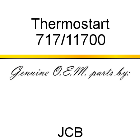Thermostart 717/11700