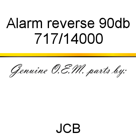 Alarm, reverse 90db 717/14000