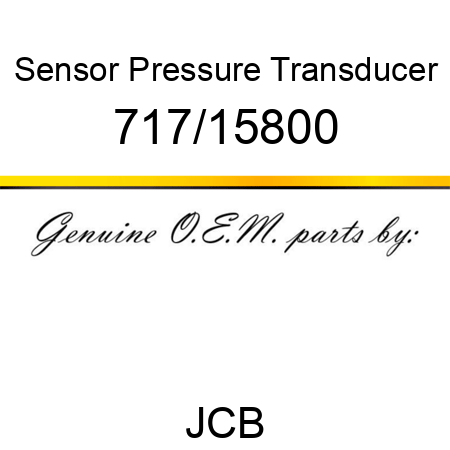 Sensor, Pressure Transducer 717/15800