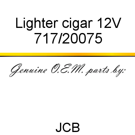 Lighter, cigar, 12V 717/20075