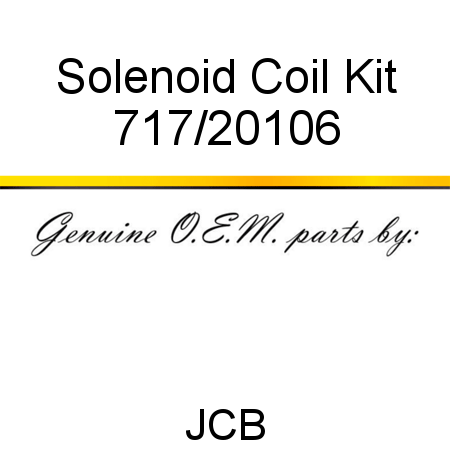 Solenoid, Coil Kit 717/20106