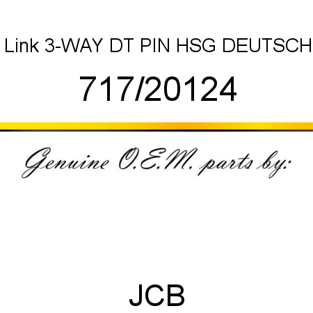 Link, 3-WAY DT PIN HSG, DEUTSCH 717/20124