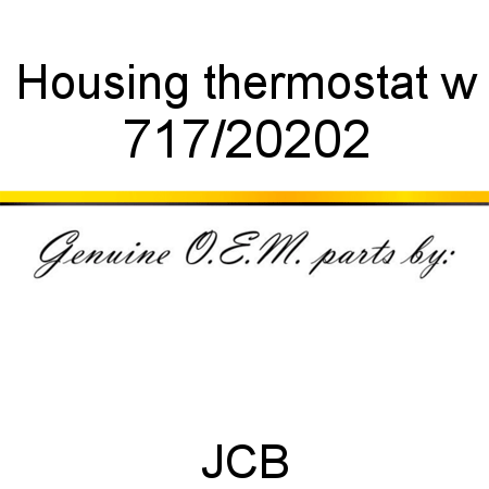 Housing, thermostat w 717/20202