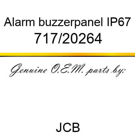 Alarm, buzzer,panel IP67 717/20264
