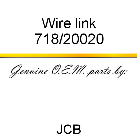 Wire, link 718/20020