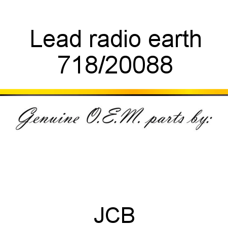 Lead, radio earth 718/20088
