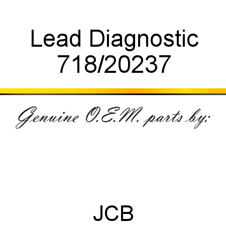 Lead, Diagnostic 718/20237