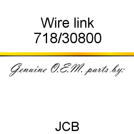 Wire, link 718/30800
