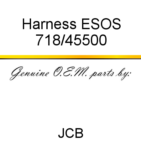 Harness, ESOS 718/45500