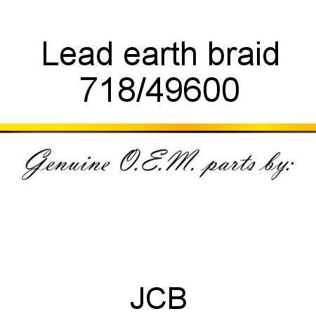 Lead, earth braid 718/49600