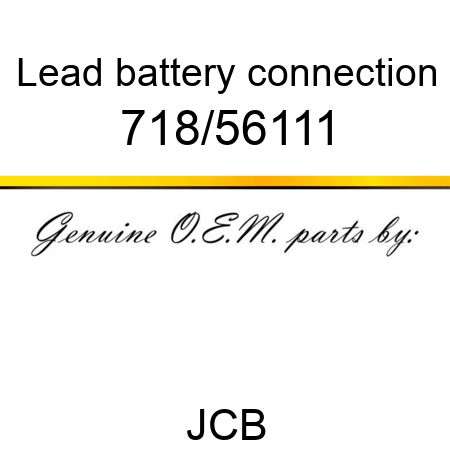 Lead, battery connection 718/56111